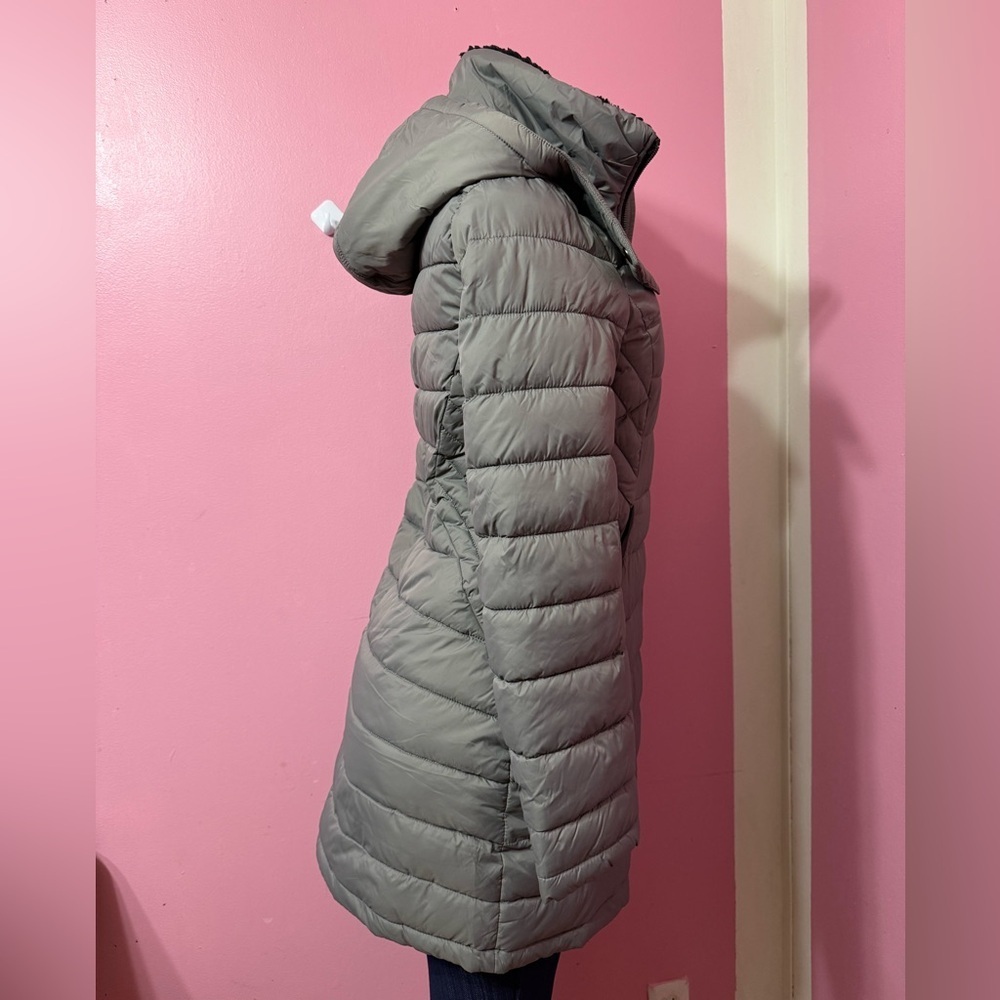 French Connection Women's Light Gray Puffer Coat size S - Picture 2 of 9